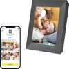 AURA Digitaler Bilderrahmen Aura Frame Mason Digital-Bilderrahmen grau (grafit) Bilderrahmen