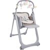 Hochstuhl CHICCO Polly Magic Relax, Cocoa Gr. B/H/T: 52 cm x 85 cm x 84 cm, grau (grau, taupe, beige, grau) Baby Stühle Hochstühle