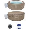 Whirlpool BESTWAY LAY-Z-SPA Palm Springs AirJet™ Whirlpools Gr. H: 71 cm, 916 l, beige Whirlpools ØxH: 196x71 cm, für bis zu 6 Personen