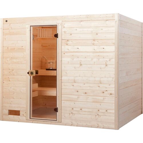 WEKA Sauna „Valida“ Saunen 9 kW-Ofen mit integrierter Steuerung beige (natur) Saunen