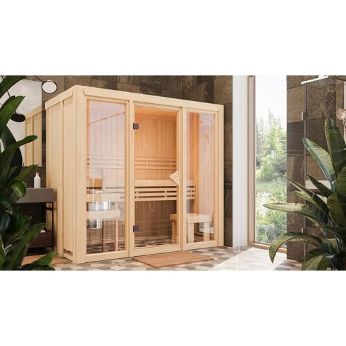 KARIBU Sauna „Alani 2“ Saunen beige (natur) Saunen