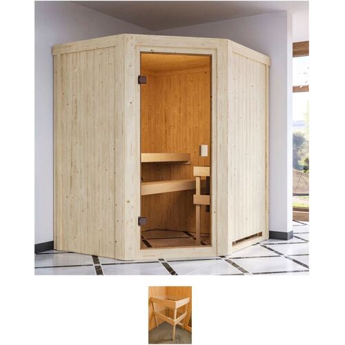 KARIBU Sauna „Fausin“ Saunen beige (natur) Saunen