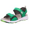 Sandale SUPERFIT "CRISS CROSS WMS: mittel" Gr. 29, grün (grün, schwarz) Kinder Schuhe
