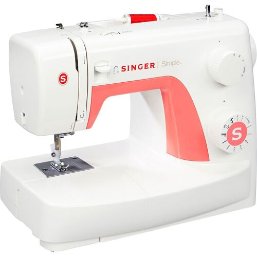 SINGER Nähmaschine "Simple 3210" Nähmaschinen rosa (weiß, rosa) Coverlock-Nähmaschinen