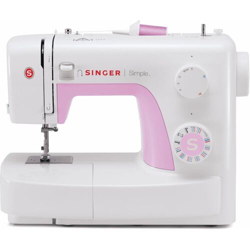 SINGER Nähmaschine "Simple 3223" Nähmaschinen rosa (weiß, rosa) Coverlock-Nähmaschinen