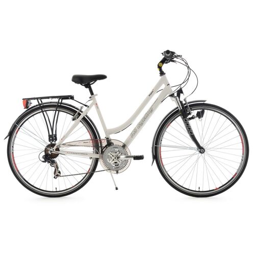 Ks Cycling Trekkingrad KS CYCLING "Vegas" Fahrräder Gr. 53 cm, 28 Zoll (71,12 cm), weiß Damenfahrräder Fahrrad