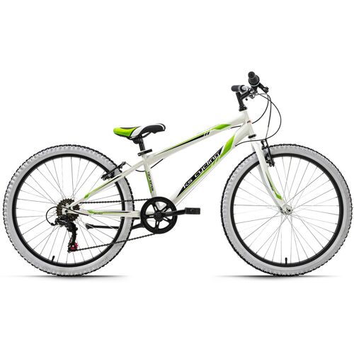 Ks Cycling Jugendfahrrad KS CYCLING „Scrawler“ Fahrräder Gr. 31 cm, 24 Zoll (60,96 cm), weiß Kinder Alle Fahrräder