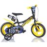 Kinderfahrrad DINO "Batman 12 Zoll" Fahrräder Gr. 21 cm, 12 Zoll (30,48 cm), schwarz Kinder Kinderfahrräder mit Stützrädern, Trinkflasche und Frontschild