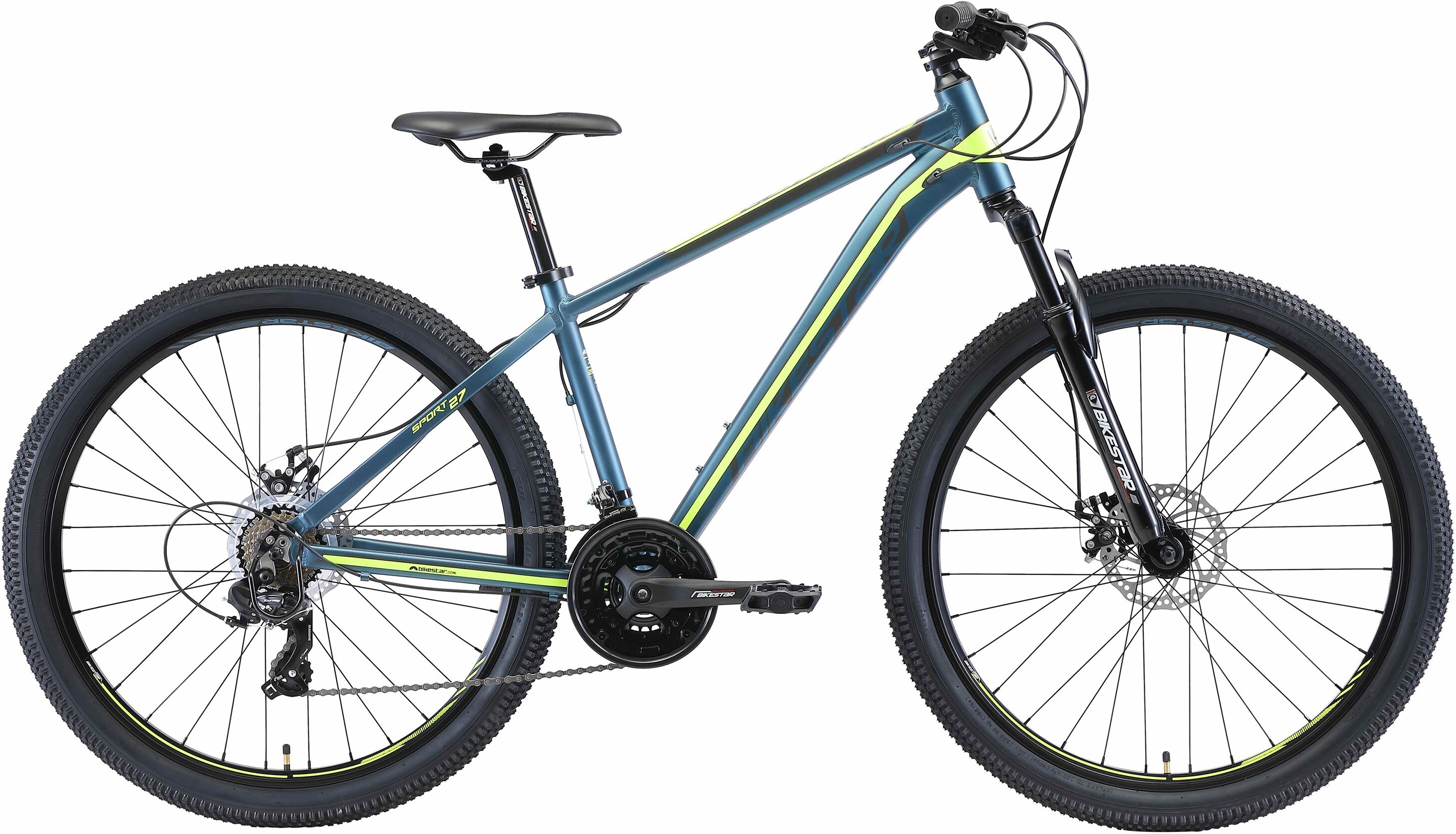 Bikestar Mountainbike BIKESTAR Fahrräder Gr. 41 cm, 27,5 Zoll (69,85 cm), blau Hardtail