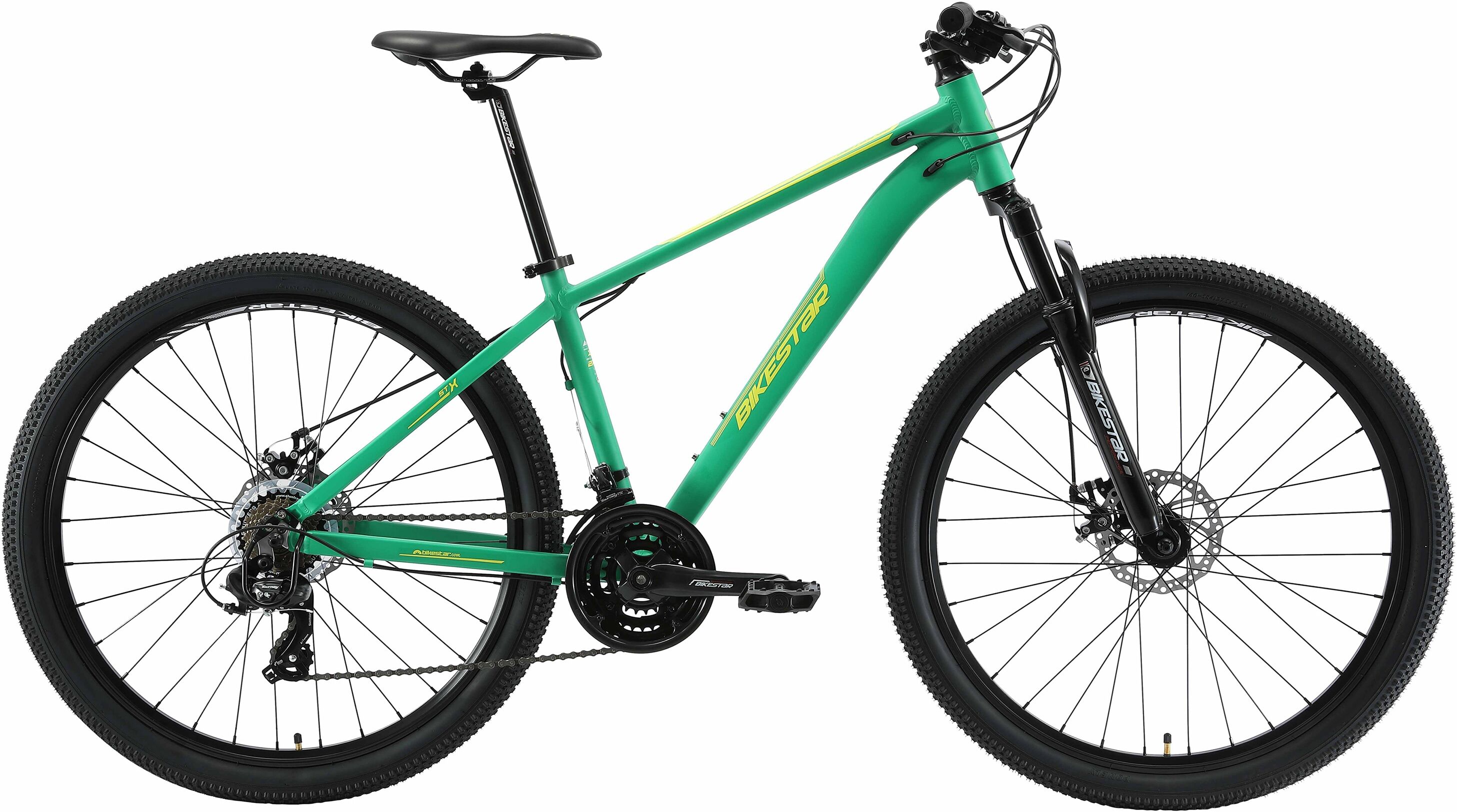 Bikestar Mountainbike BIKESTAR Fahrräder Gr. 41 cm, 27,5 Zoll (69,85 cm), grün Hardtail
