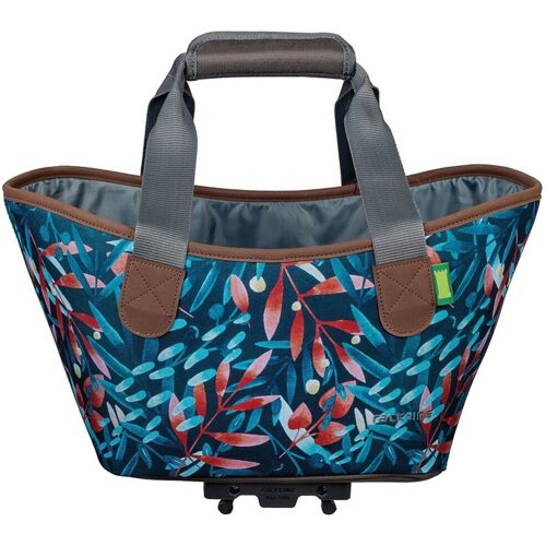 Racktime Fahrradtasche RACKTIME Taschen Gr. B/H/T: 34 cm x 25,5 cm x 37 cm, blau (blau, flowers) Fahrradtaschen