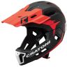 Bike Cross Helm CRATONI "MTB-Fahrradhelm C-Maniac 2.0 MX" Helme Gr. 56/58 Kopfumfang: 56 cm - 58 cm, schwarz (schwarz, rot matt) Fahrradhelme