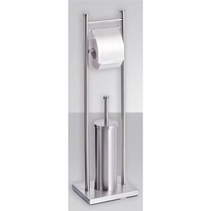 Zeller Present WC-Garnitur, aus Edelstahl Einheitsgröße silberfarben WC-Garnitur WC-Zubehör Badaccessoires Badmöbel