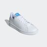 Sneaker ADIDAS SPORTSWEAR "ADVANTAGE" Gr. 43, weiß (cloud white, cloud blue burst) Schuhe Sportschuhe