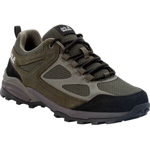 Wanderschuh JACK WOLFSKIN "MTN HIKER LT LOW M" Gr. 42, grün (dark khaki) Schuhe Herren