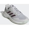 Tennisschuh ADIDAS PERFORMANCE "GAMECOURT 2.0" Gr. 42, grau (grey one, aurora metallic, core white) Schuhe Sportschuhe