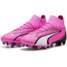 Fußballschuh PUMA "ULTRA PRO FG/AG Fußballschuhe Herren" Gr. 45, pink (poison white black) Schuhe Fußball Stollenschuhe