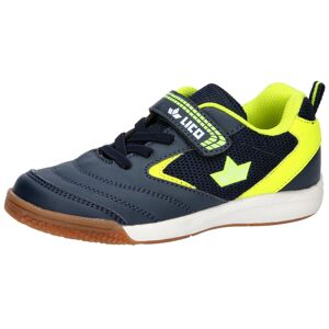 Lico Sneaker LICO "Ari VS WMS" Gr. 25, blau (navy, gelb) Kinder Schuhe Kletthalbschuhe mit heller Laufsohle