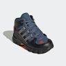 Wanderschuh ADIDAS TERREX "TERREX MID GORE-TEX" Gr. 23, blau (wonder steel, grey three, impact orange) Schuhe Kinder wasserdicht