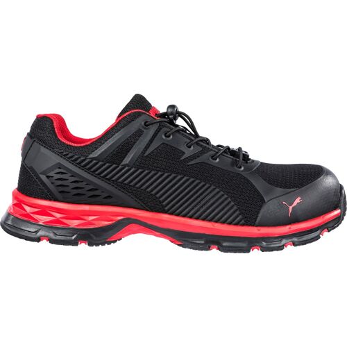 PUMA SAFETY Sicherheitsschuh „FUSE MOTION 2.0 RED LOW S1P ESD HRO SRC“ Schuhe S1P Gr. 48, schwarz (schwarz, rot) Sicherheitsschuhe