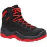 LOWA WORK Sicherheitsstiefel "RENEGADE Work GTX red Mid S3 CI" Schuhe Gr. 47, schwarz (schwarz, rot) Sicherheitsstiefel