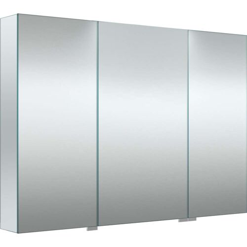 Welltime Spiegelschrank WELLTIME „G-Line“ Schränke Gr. B/H/T: 100,9 cm x 70 cm x 13 cm, ohne LED, 3 St., Komplettausführung, farblos (transparent) Bad-Spiegelschränke doppelseitig verspiegelt und mit verspiegelten Seitenwänden, Softclose