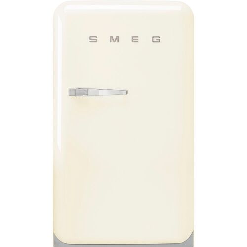 Smeg E (A bis G) SMEG Kühlschrank "FAB10" Kühlschränke Rechtsanschlag, beige Retrokühlschränke