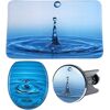 Badaccessoire-Set SANILO Wassertropfen Badaccessoires-Sets blau Bad-Accessoires Sets