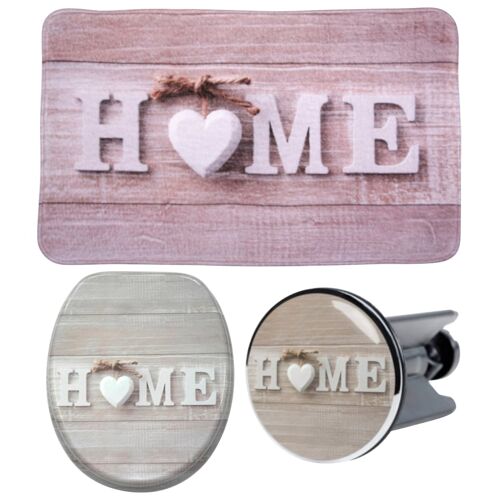 Badaccessoire-Set SANILO "Home" Badaccessoires-Sets beige (beige, grau) Bad-Accessoires Sets