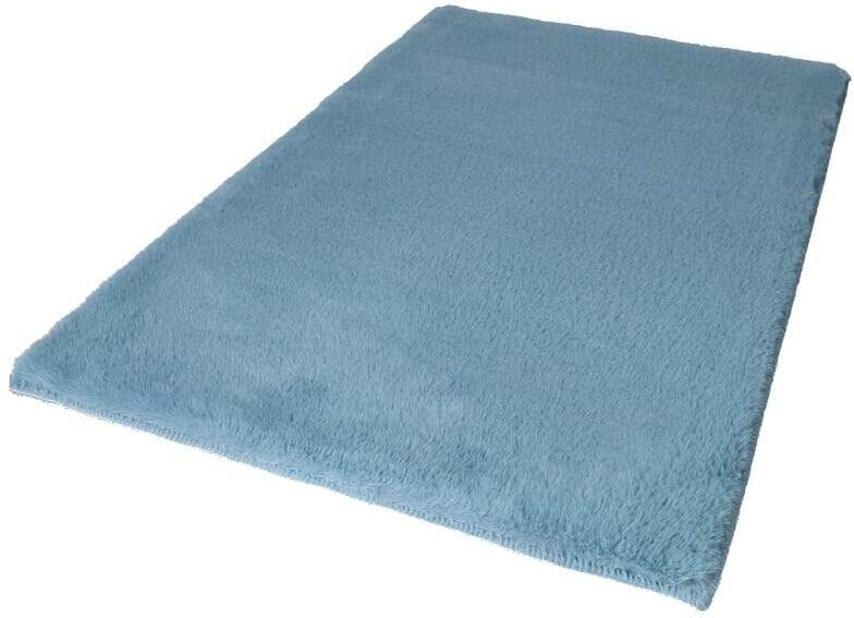 Badematte CARPET CITY "Topia Mats, Badteppich uni" Badematten Gr. rechteckig (120 cm x 170 cm), 1 St., Polyester, blau Einfarbige Badematten