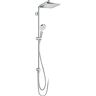 Duschsystem HANSGROHE "Crometta E" Brausegarnituren silberfarben (chrom) Duschsysteme