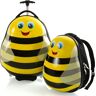 Kinderkoffer HEYS "Travel Tots, 46 cm, Hummel" Gr. B/H/T: 34 cm x 46 cm x 23 cm 14 l, gelb (yellow, black) Koffer Handgepäck-Koffer