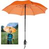 Taschenregenschirm EUROSCHIRM teleScope handsfree, orange orange Regenschirme Taschenschirm Taschenschirme