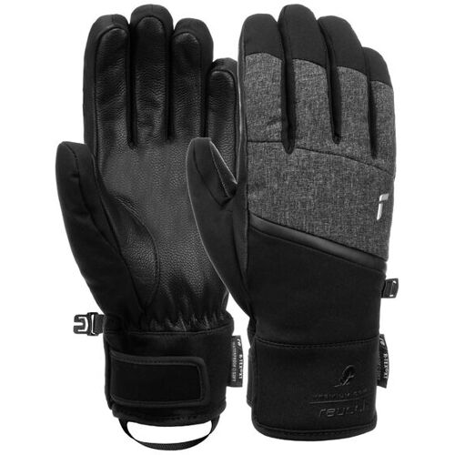 Reusch Skihandschuhe REUSCH „Febe R-TEX XT“ Gr. 6,5, schwarz (schwarz, grau) Damen Handschuhe Sporthandschuhe mit Anziehhilfe