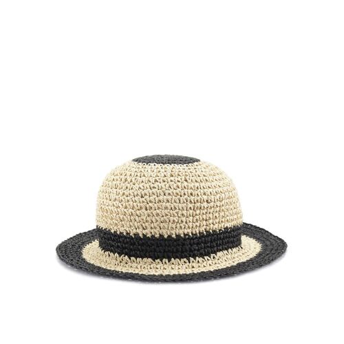 Strohhut LASCANA schwarz (beige, schwarz) Damen Hüte Strohhüte