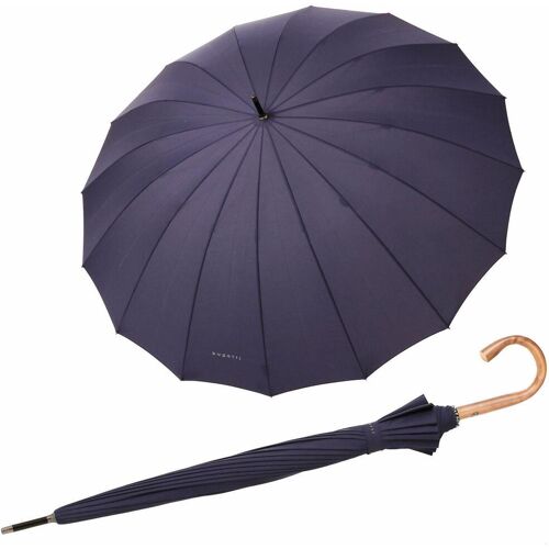 Partnerschirm BUGATTI "Doorman, uni navy" blau (uni navy) Regenschirme Stockschirm Stockschirme