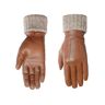 Lederhandschuhe PEARLWOOD "Lipa" Gr. 8, braun (caramel) Damen Handschuhe Fingerhandschuhe Touchscreen proofed - mit 10 Fingern bedienbar
