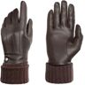 Lederhandschuhe PEARLWOOD "Lipa" Gr. 7, braun (dunkel brown) Damen Handschuhe Fingerhandschuhe Touchscreen proofed - mit 10 Fingern bedienbar