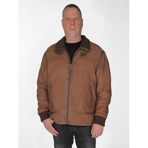 Lederjacke JCC Gr. 60, braun (dunkelbraun) Herren Jacken Übergangsjacken