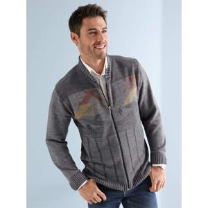 Strickjacke CLASSIC Gr. 60, grau (grau, meliert) Herren Strickjacken