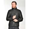 Lederjacke MUSTANG "Freeman-ff" Gr. M, schwarz (black) Herren Jacken Übergangsjacken