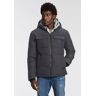 Steppjacke JACK & JONES "BRADY PUFFER" Gr. L (50), grau (dark grey meliert) Herren Jacken Steppjacken