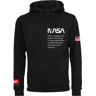 Sweatshirt MISTERTEE "MisterTee Herren NASA Definition Hoody" Gr. S, schwarz (black) Herren Sweatshirts