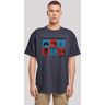 T-Shirt F4NT4STIC "Impossible Mission Retro Gaming SEVENSQUARED" Gr. 4XL, blau (navy) Herren Shirts T-Shirts