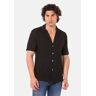 Kurzarmhemd REDBRIDGE "Wrexham" Gr. M, EURO-Größen, schwarz Herren Hemden Kurzarm mit gewebter Struktur