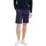 Chinoshorts TOM TAILOR "TRAVIS" Gr. 40, N-Gr, navy zig zag structure Herren Hosen Shorts