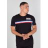 T-Shirt ALPHA INDUSTRIES "ALPHA Men - T-Shirts NASA ISS T" Gr. S, schwarz (black) Herren Shirts T-Shirts