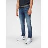 Slim-fit-Jeans JACK & JONES "GLENN ICON" Gr. 30, Länge 32, blau (mid, blue, used) Herren Jeans Slim Fit