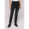 Slim-fit-Jeans SOCCX Gr. 26, Länge 32, schwarz Damen Jeans Röhrenjeans