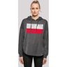 Kapuzenpullover F4NT4STIC "Poland Polen Flagge distressed" Gr. M, grau (charcoal) Damen Pullover Kapuzenpullover Print